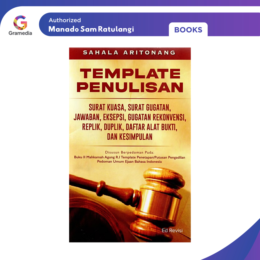 การเขียน Gramedia Manado-Template