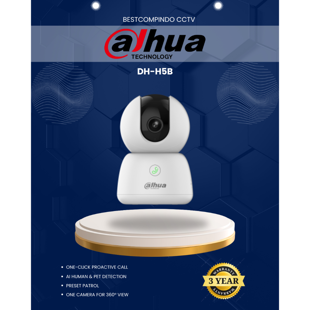กล้อง DAHUA DH-H5B 5 MP | DAHUA กล้องวงจรปิด | กล้องวงจรปิด DAHUA