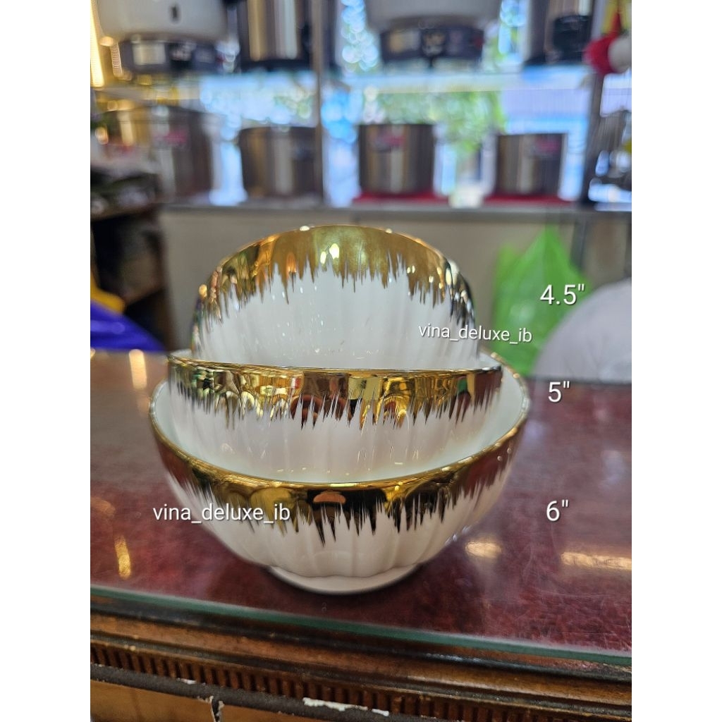 LG Taniti Gold Bowl 4.5 นิ้ว 5 นิ้ว 6 นิ้ว (ต่อหน่วย)