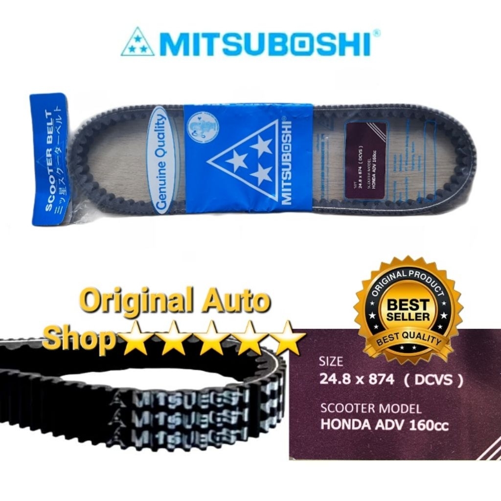 Vanbelt Adv 160 Mitsuboshi V-belt Fanbelt Pcx 160