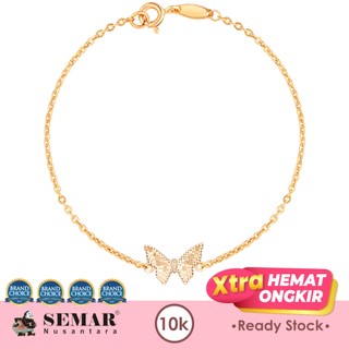 Gelang Emas Shiny Audia Butterfly Gold 10K Semar Nusantara
