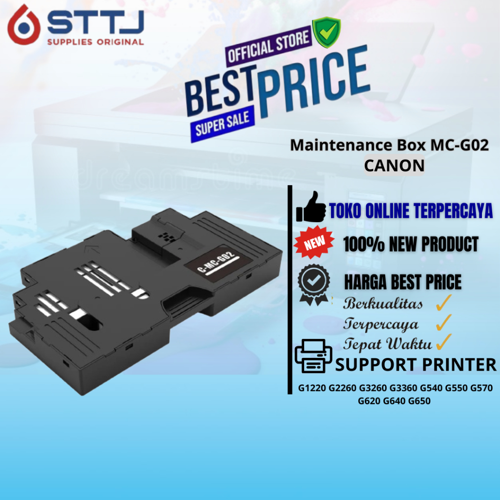 Canon MC-G02 MC02 กล่องบํารุงรักษาสําหรับ PIXMA G1020, G2020, G3020, G3060 เครื่องพิมพ์