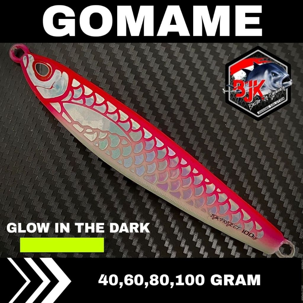 METAL JIG GOMAME SCALES 40g ถึง 100g P.PINK FISHING BAIT BJK