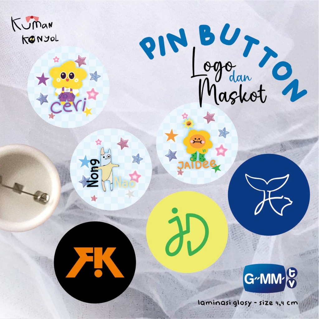 THAIENTHU BUTTON PIN - โลโก้ MASCOTS - GMMTV