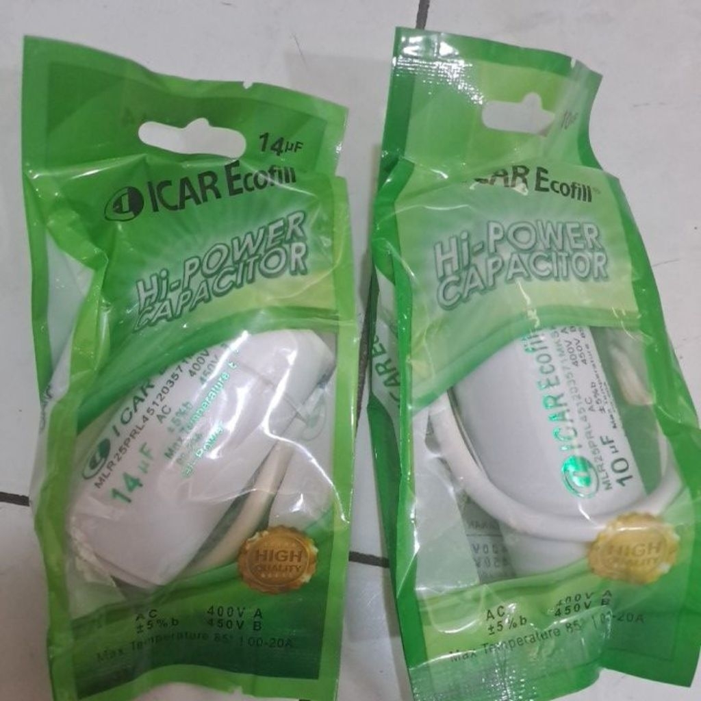 หมวกไอคาร์ 10uf 450V/ 14uf 450V/15uf 450V ตามรูปถ่าย