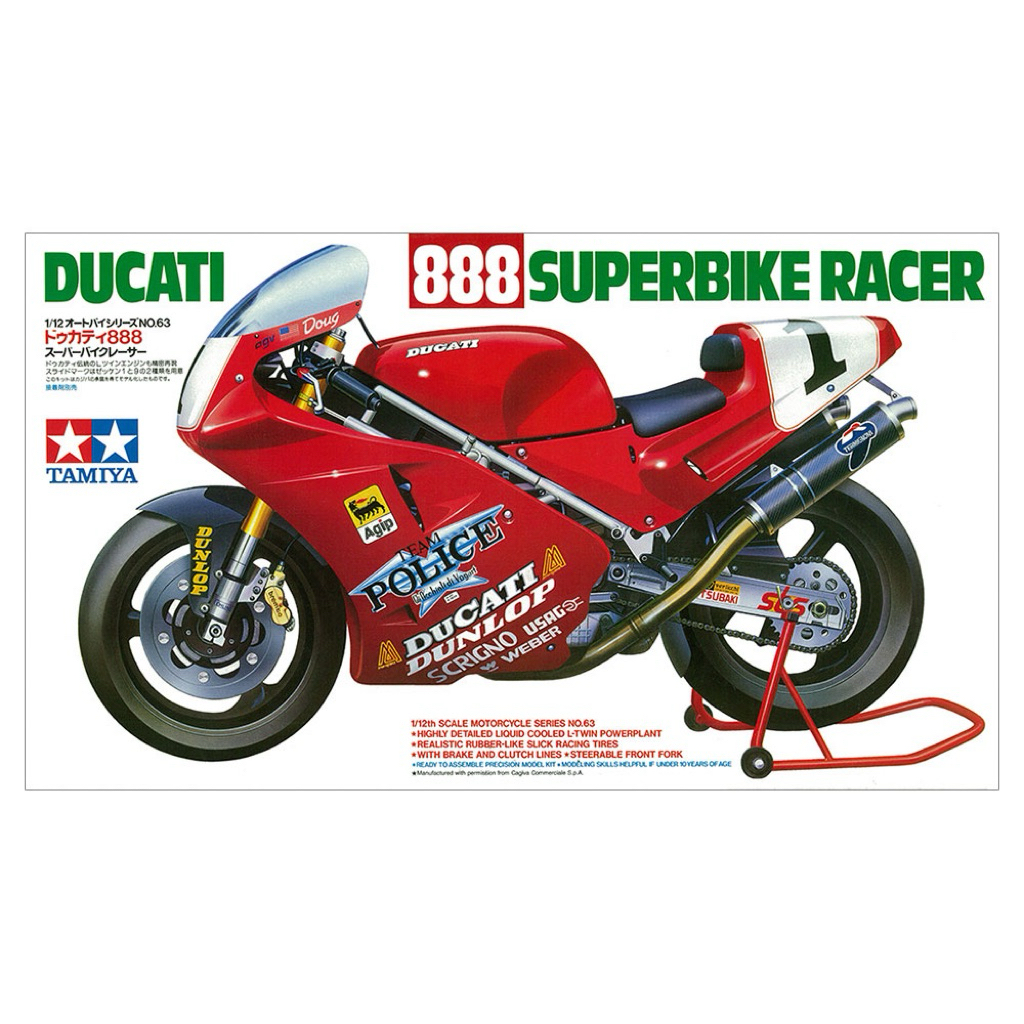 TAMIYA 14063 DUCATI 888 SUPERBIKE RACER