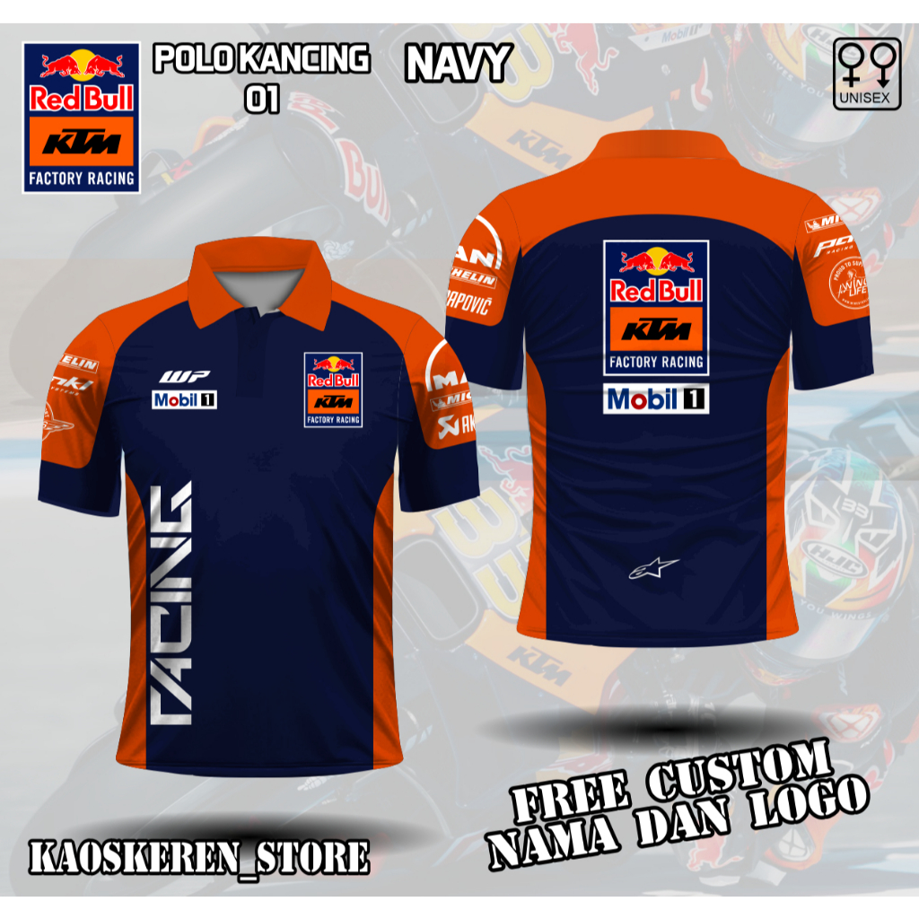 ทีม MotoGP เสื้อแข่ง ktm เสื้อโปโล MotoGP เสื้อ redbull เสื้อ MotoGP KTM เสื้อแข่ง