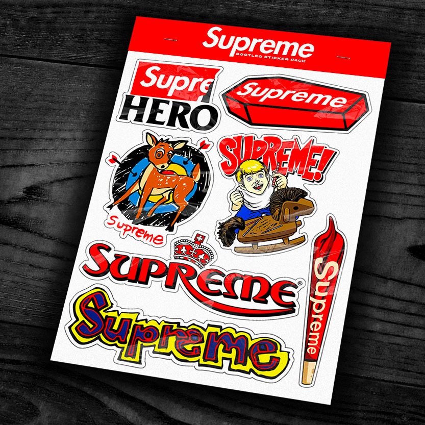 SUPREME - สติ๊กเกอร์แพ็คแบรนด์ : SUPREME (BOTTLEG)