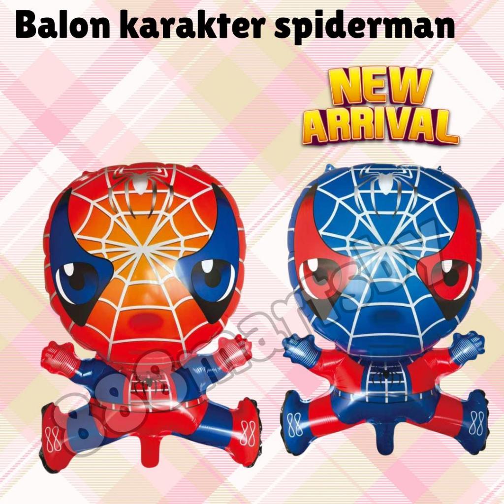 Spiderman บอลลูนตัวละคร flying helium Gas [WHOLESALE 10PCS]