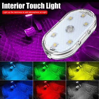 Lampu Plafon Mobil / Lampu LED Sentuh Interior Dashboard lampu Tempel Tanpa Kabel Mobil