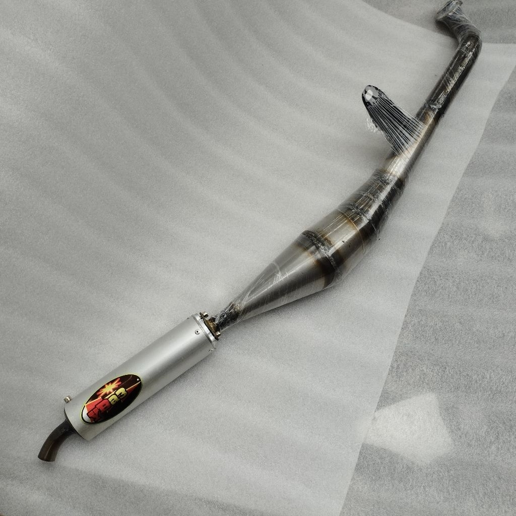 Yba3 ท่อไอเสียyamaha 100 alfa sport mate 100 alfa belle 100 y100 ด้านข้าง