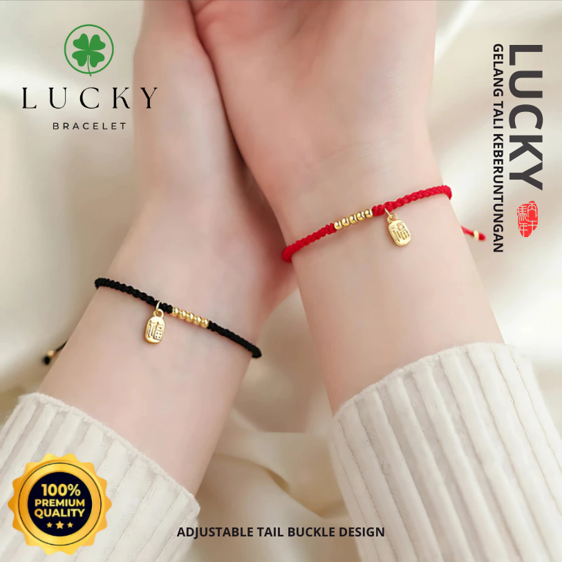 LUCKY BRACELET - 4 STRING ADJUSTABLE ORIGINAL HANDMADE QUALITY LUCKY BRACELET / BRACELET TO ATTRACT 