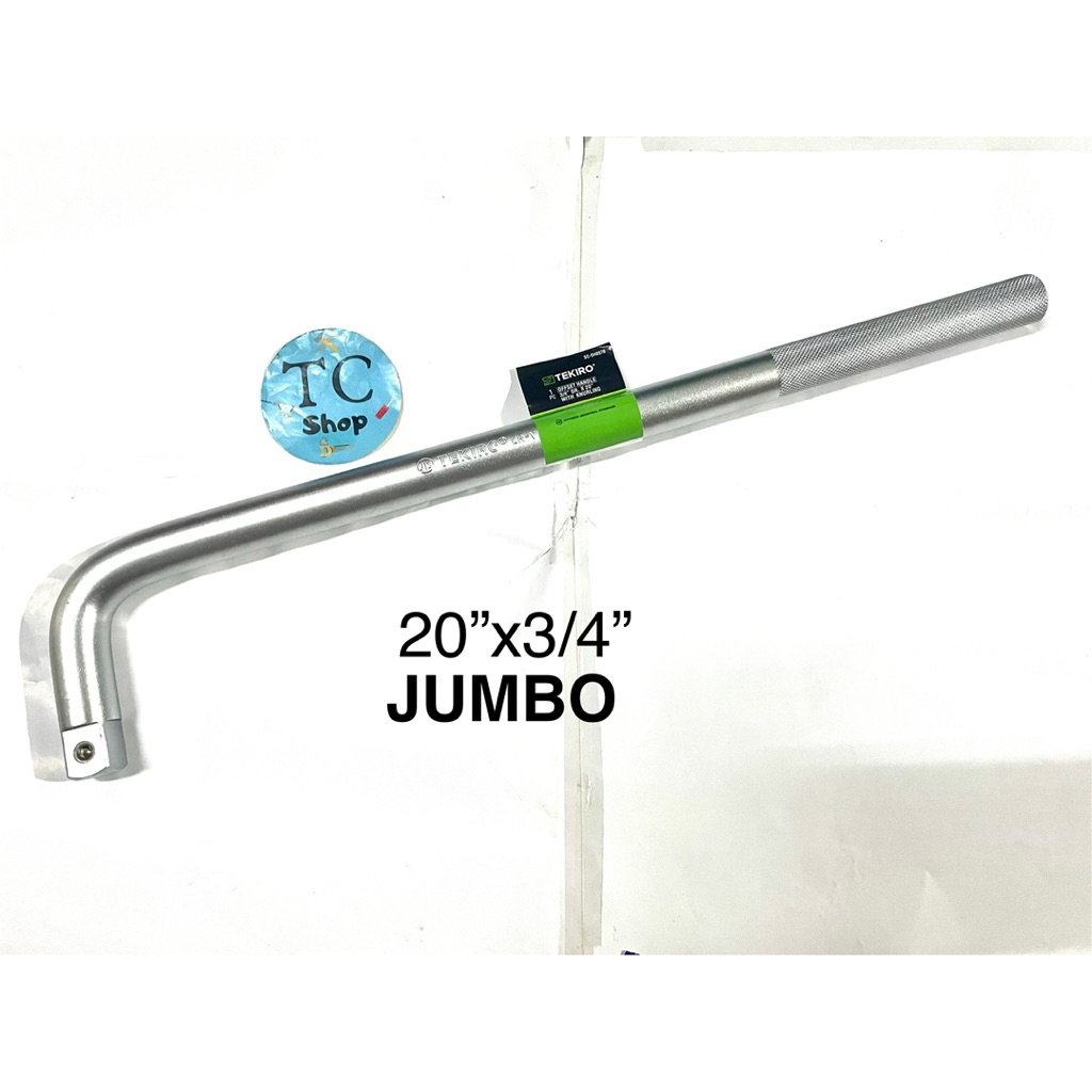 MATA TEKIRO 3/4 นิ้ว SHOCK WRENCH HANDLEBAR HANDLE L-รูปสแควร์ 3/4" JUMBO สําหรับ 34 36 T-Socket ประ