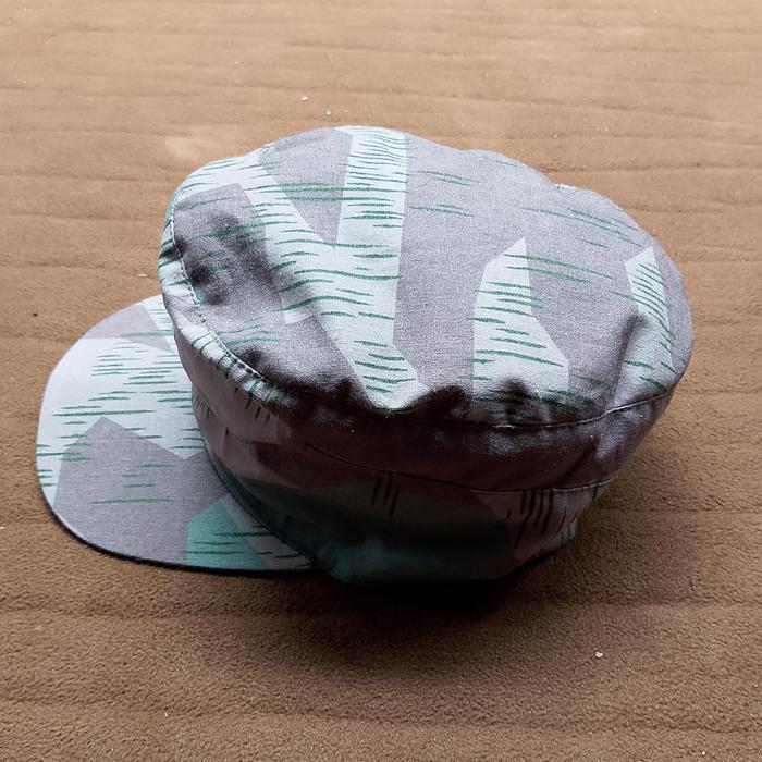 M43 Fieldcap Germany Camo Splittertarmuster WW2 Cotton Calico Replica