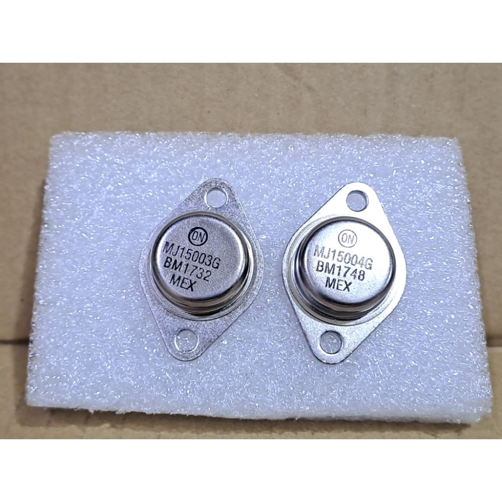ทรานซิสเตอร์ MJ 15003/MJ 15004 (Jengkol) พลังเสียงสูง Motorola ของแท้ * ต่อ/คู่ *