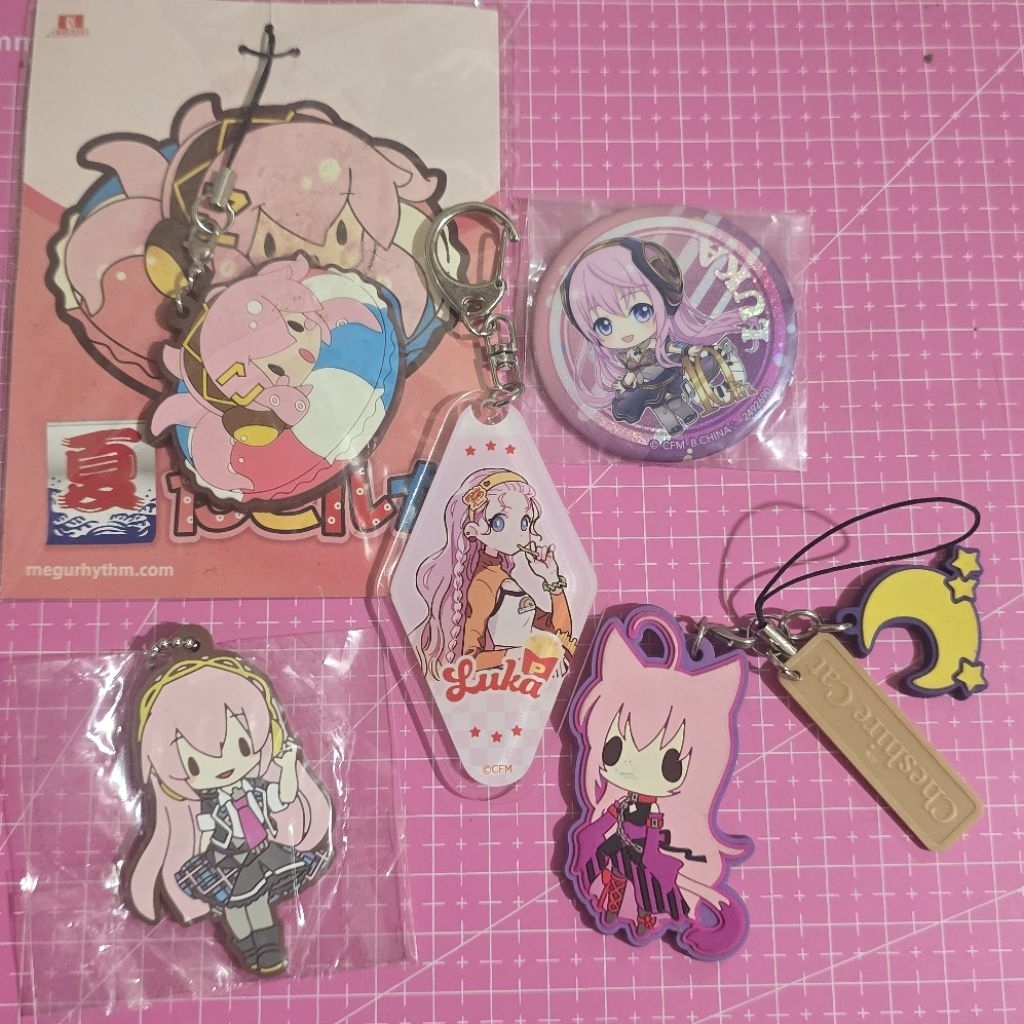 GANTUNGAN Megurine แผล Vocaloid prosekai proseka โครงการ sekai พวงกุญแจสายรัดยางอะคริลิค badge pin ส