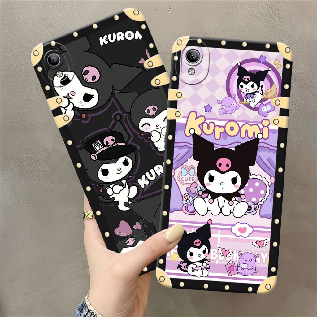(FA-01) VIVO Y91C - Y1S - Y91 - Y95 - Y93 Softcase Procamera Silicon Case with ilicon cartoon frame 