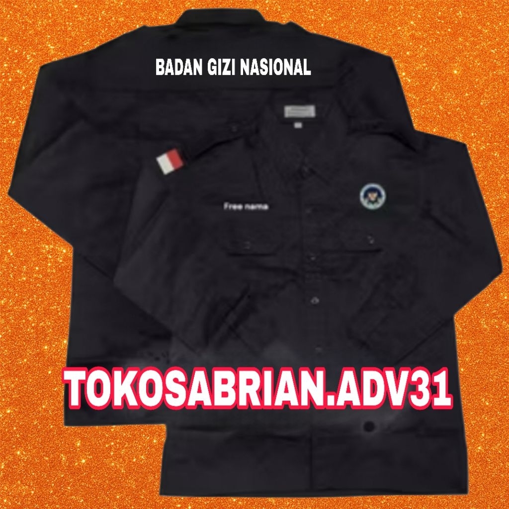 KEMEJA National Nutrition Body BGN Shirt BGN Shirt BGN Uniform