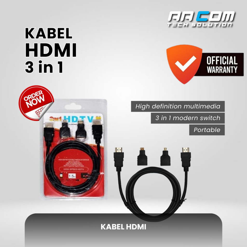3 in 1 HDMI HDTV CABLE & CONVERTER