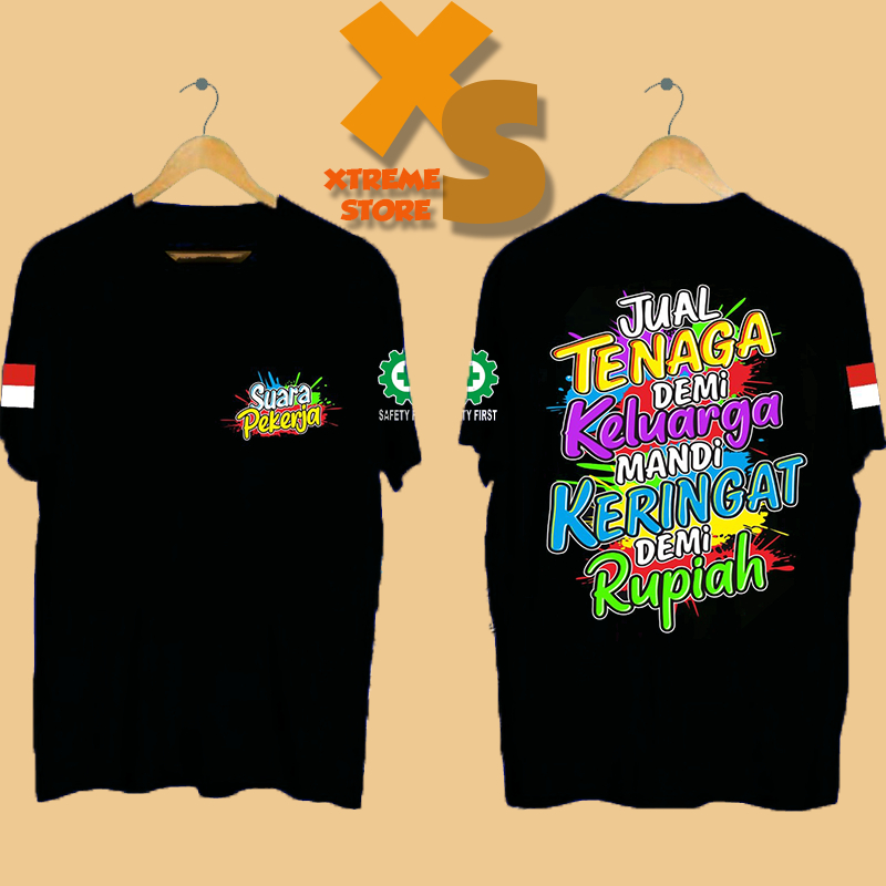 // เสื้อยืด DISTRO สําหรับผู้ชายพร้อมการทํางานเสียง // XTREME-STORE