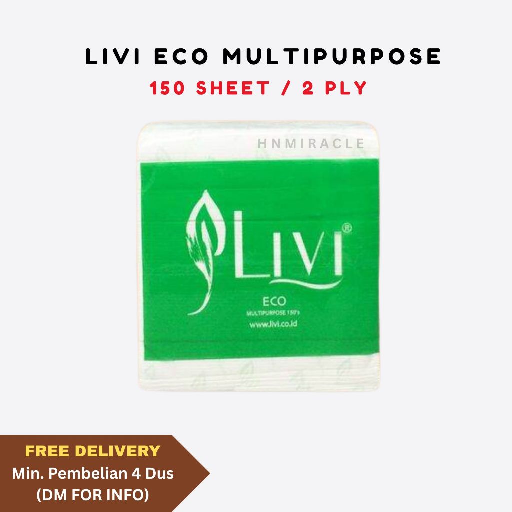[1 แพ็ค] LIVI POPUP MULTIPURPOSE TISSUE | LIVI POP UP 150S