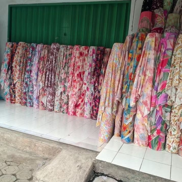 KATUN ผ้าคอตตอนเรยอน_การพิมพ์ดิจิตอลเรยอน Cotton_Premium Rayon Cotton_ราคาที่แจ้ง/ครึ่งเมตร (0.5 mtr