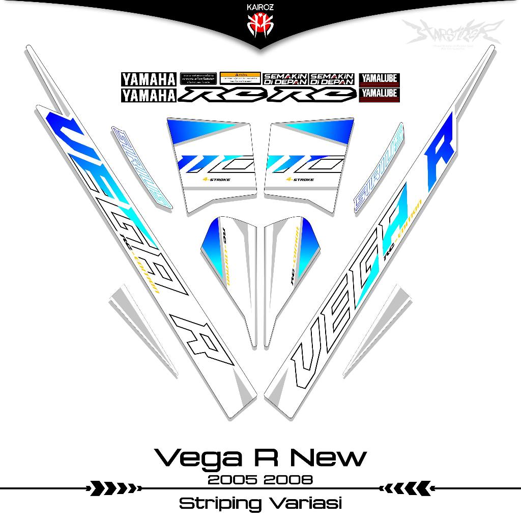 STRIPING VEGA R ใหม่ SKU 123 สติ๊กเกอร์ YAMAHA VEGA R ใหม่ 110 SIRIUS SPARK NANO 2005 2006 2008