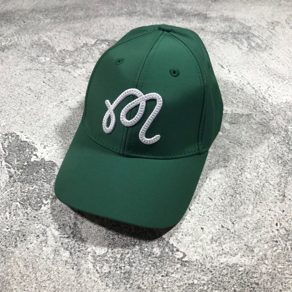 MLBON M Letter Cap Golf Luxury Green Baseball Cap Tennis Padel