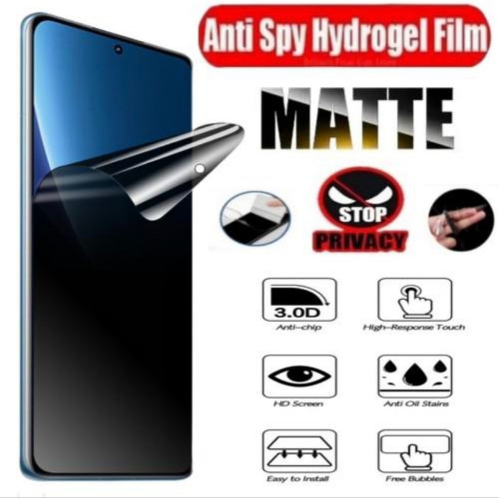 LAYAR HYDROGEL B ANTI SPY MATTE OPPO A1K A3S A3X PRO A5 2020 A5i A5S A5X A7 A9 A11K A12 A15S A16K A1