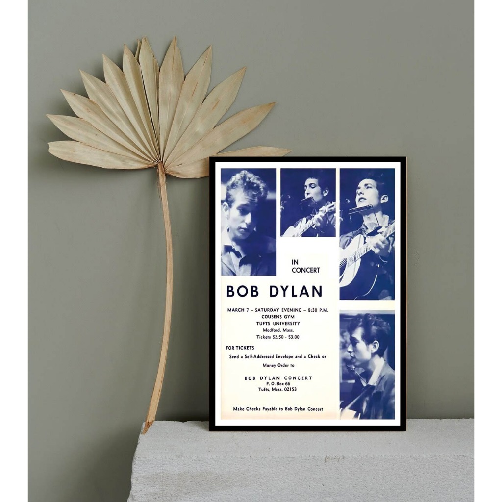 Aesthetic Wall Decorative Minimalist Music Band Poster BOB DYLAN Motif