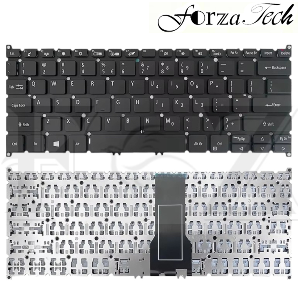 Acer Swift 3X SF314-510 SF314-510g n19h2 n20h3 แป้นพิมพ์แล็ปท็อปสีดํารับประกันใหม่