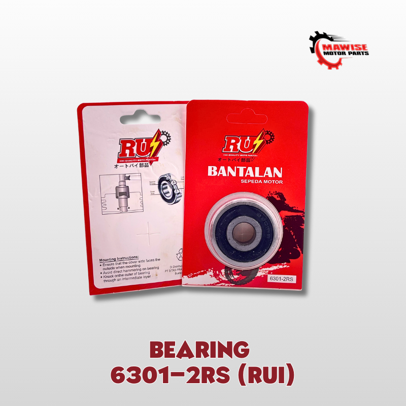BEARING 6301-2RS RUIN [RETAIL] - BEARING BALL LAKER / LAHER BEARING PRESS 6301-2RS