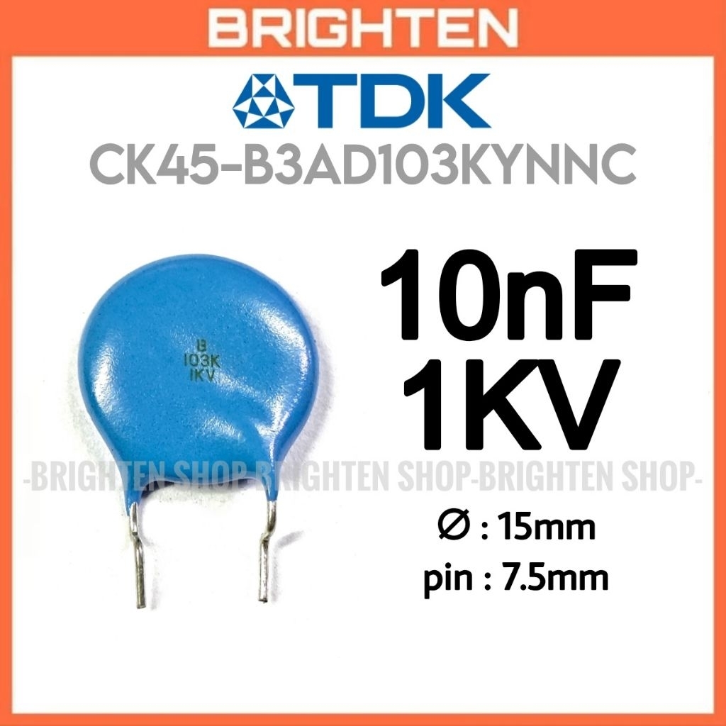 TDK 10nF 1KV 103 1KV ตัวเก็บประจุเซรามิก 1000V