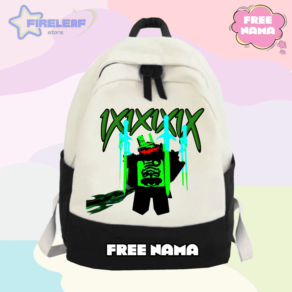 CHILDRENS SCHOOL BACKPACK 1X1X1X1X ROBLOX FORSAKEN PREMIUM MATERIAL