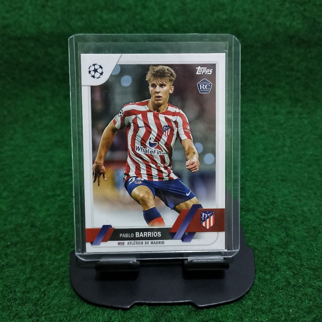 PABLO BARRIOS RC ROOKIE ATLETICO MADRID TOPPS UCL 22/23 การ์ดฟุตบอล