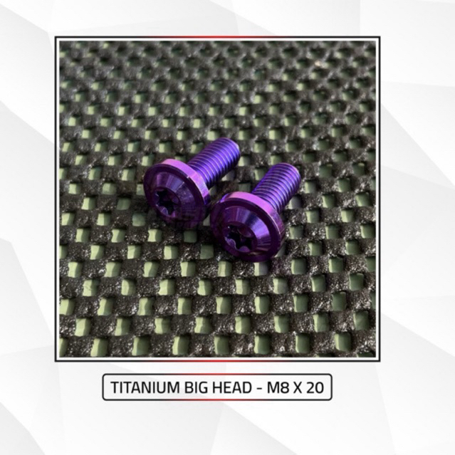 น็อตหัวโตไทเทเนียม M8 X 20