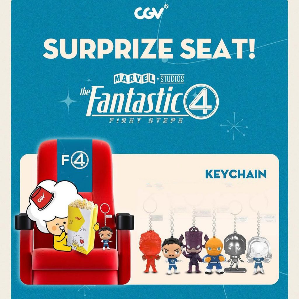 The Fantastic Four: First Steps พวงกุญแจ Surprise ที่นั่ง Galactus ผู้หญิงที่มองไม่เห็น Sue Storm CG