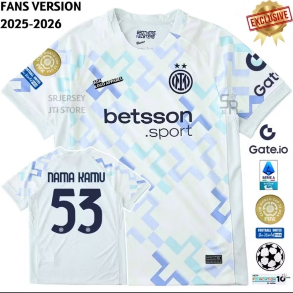 เสื้อแข่ง Inter Milan Away ใหม่ล่าสุด 2025 2026 GO THAILAND