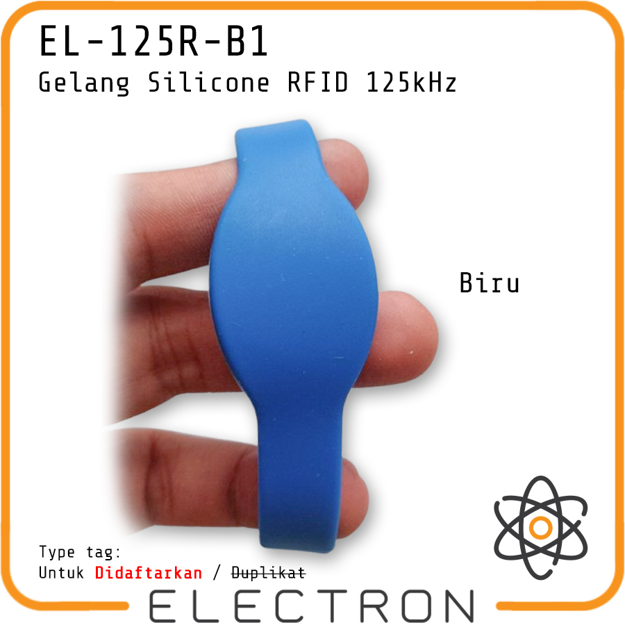 EL-125R-B1 สร้อยข้อมือ RFID 125kHz Proximity สร้อยข้อมือสายรัดข้อมือ 125 kHz Tag