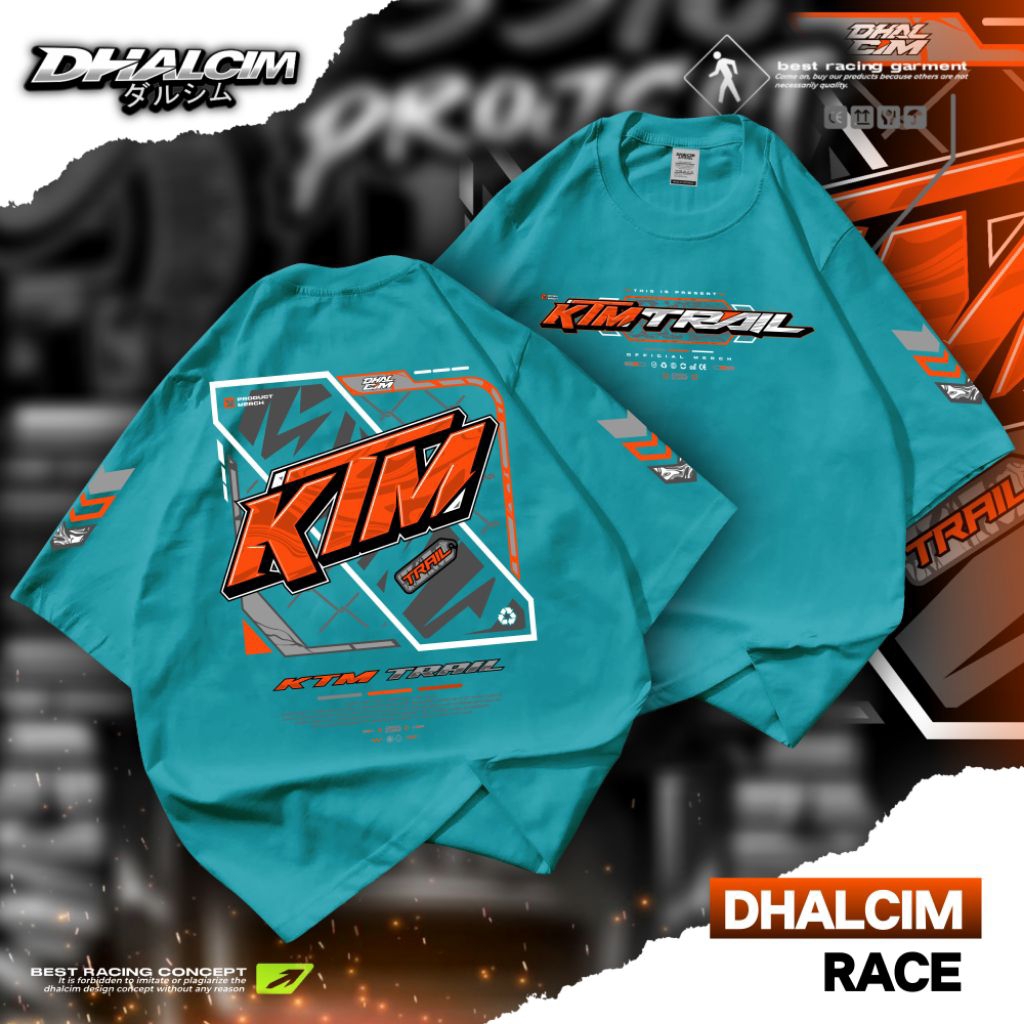 เสื้อยืด KTM TRAIL RACING DISTRO FUL COTTON 24S, เสื้อยืด KTM RACING DISTRO, เสื้อยืด KTM TRAIL, เสื