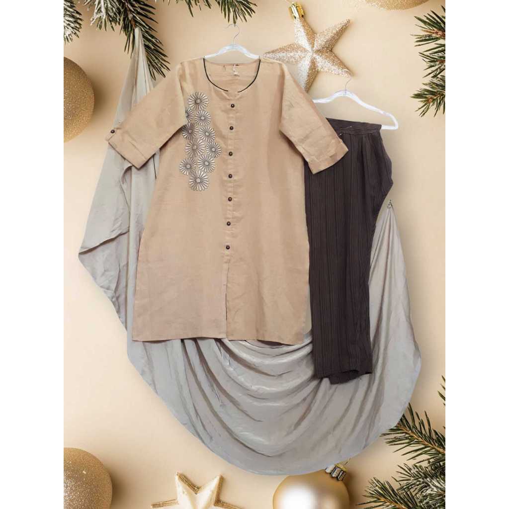 KATUN KURTI COOL COTTON EMBROIDERY FULLSET LD 110 PB 98 PRELOVED