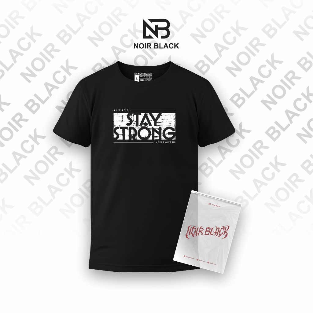 เสื้อยืดผู้ชาย Stay Strong Premium Cotton 24s Combed