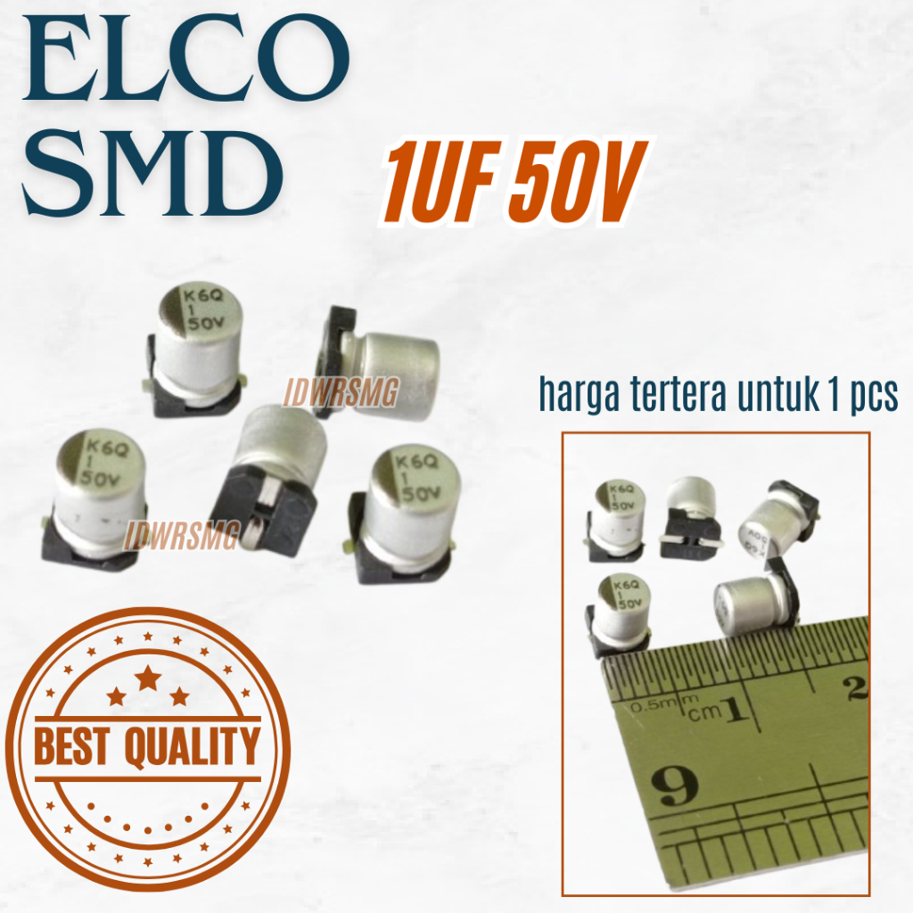 Elco SMD 1uF 1 uF 50V 50 50 50 V 1UF 1microfarad