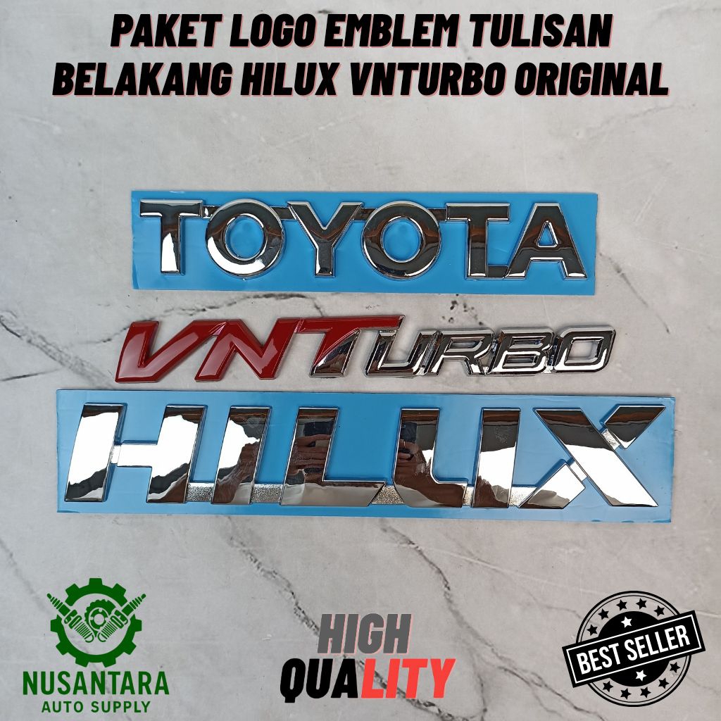 แพ็คเกจสัญลักษณ์ท้ายรถ Hilux VNTURBO ดั้งเดิม
