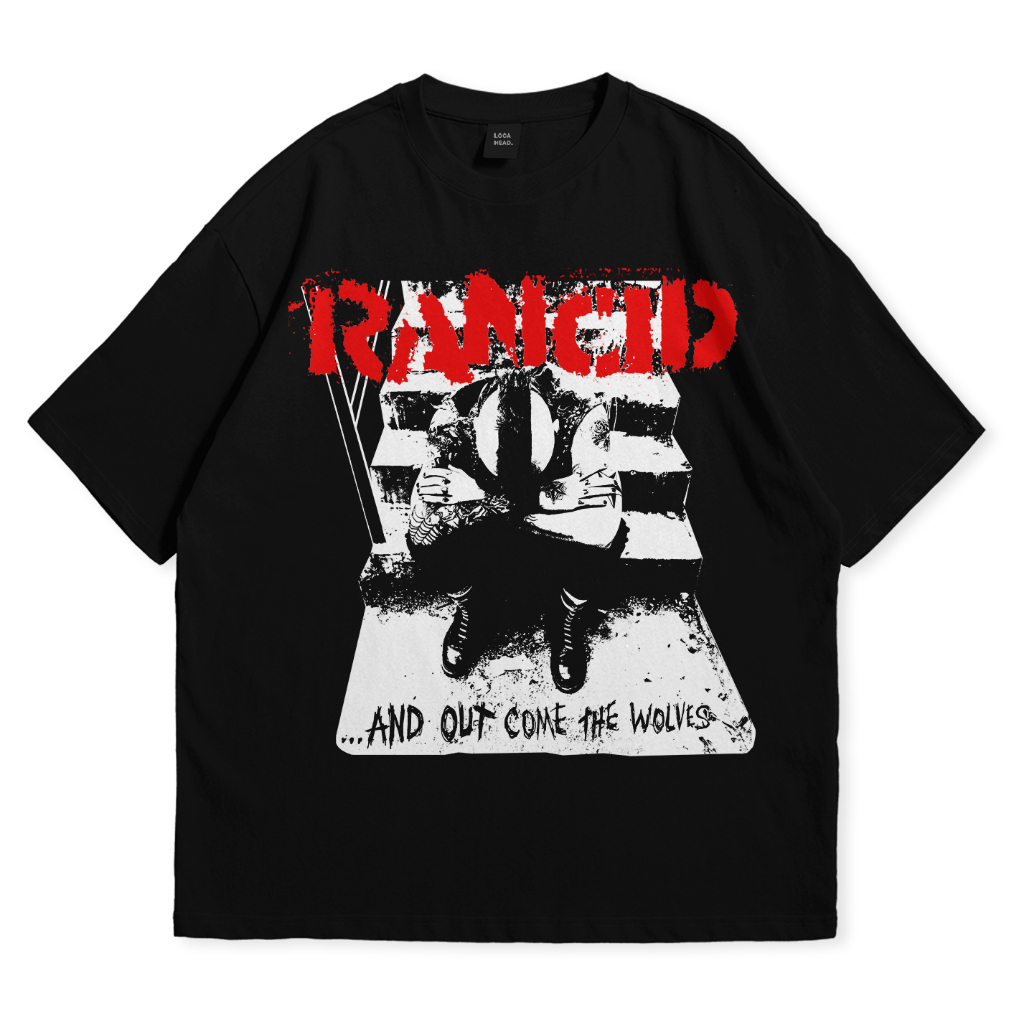 UNISHOP Rancid Band T-Shirt - And Out มาพร้อม The Wolves Cotton Combed 24s