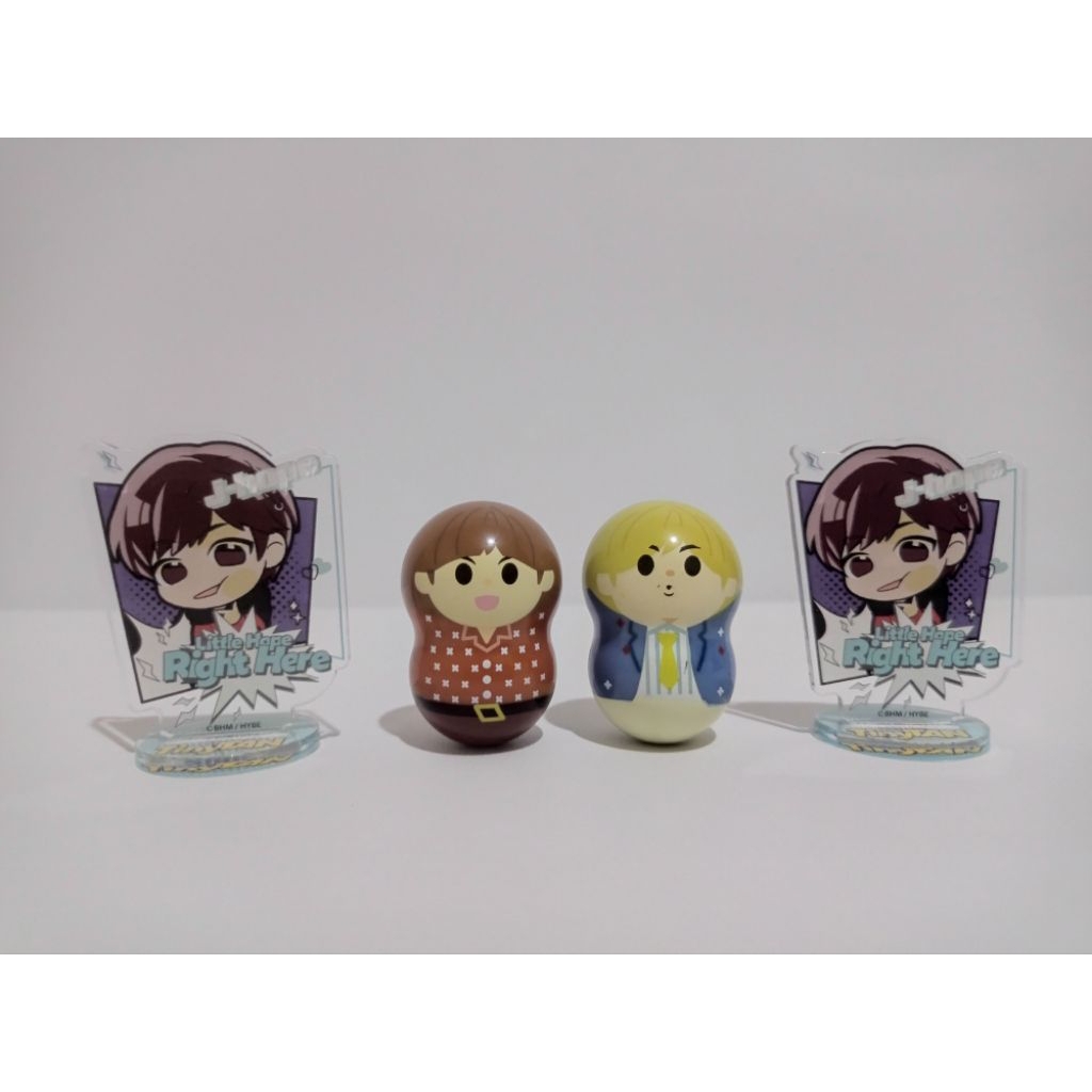 Mix merch BTS J-Hope Tiny Tan mini stande ฟิกเกอร์ Jin Tiny Tan coonuts