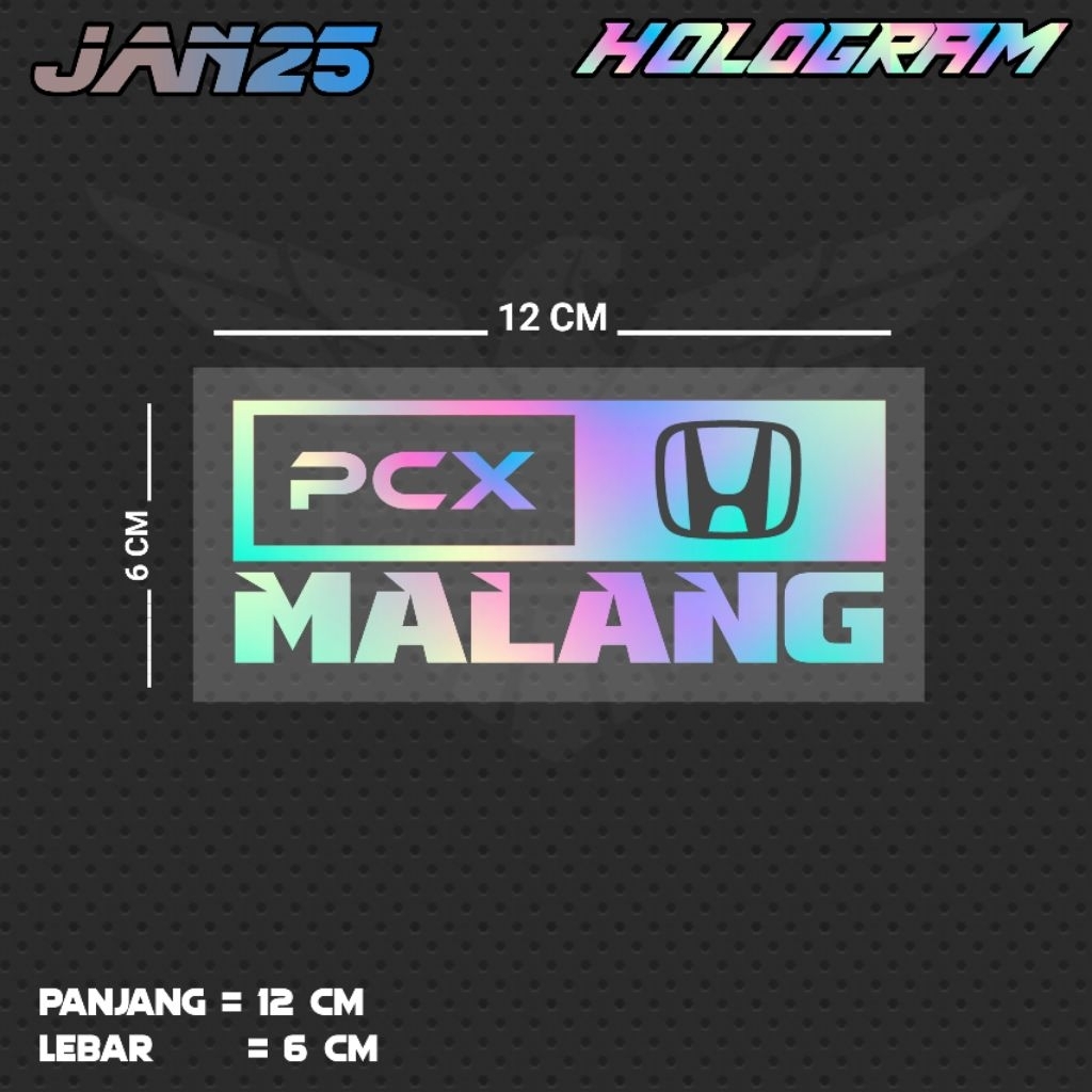 สติ๊กเกอร์ตัด PCX / JAN25 JTR