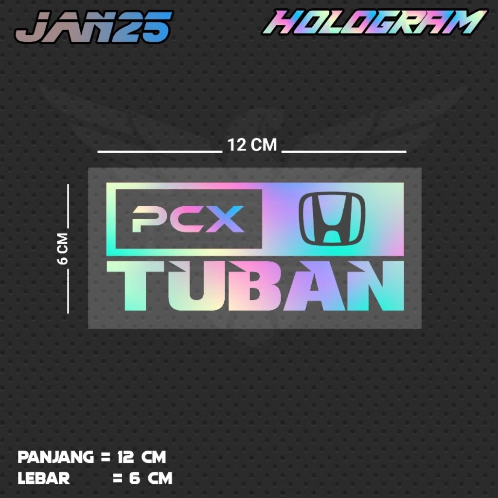 สติ๊กเกอร์ตัด PCX TUBAN / JAN25 JTR