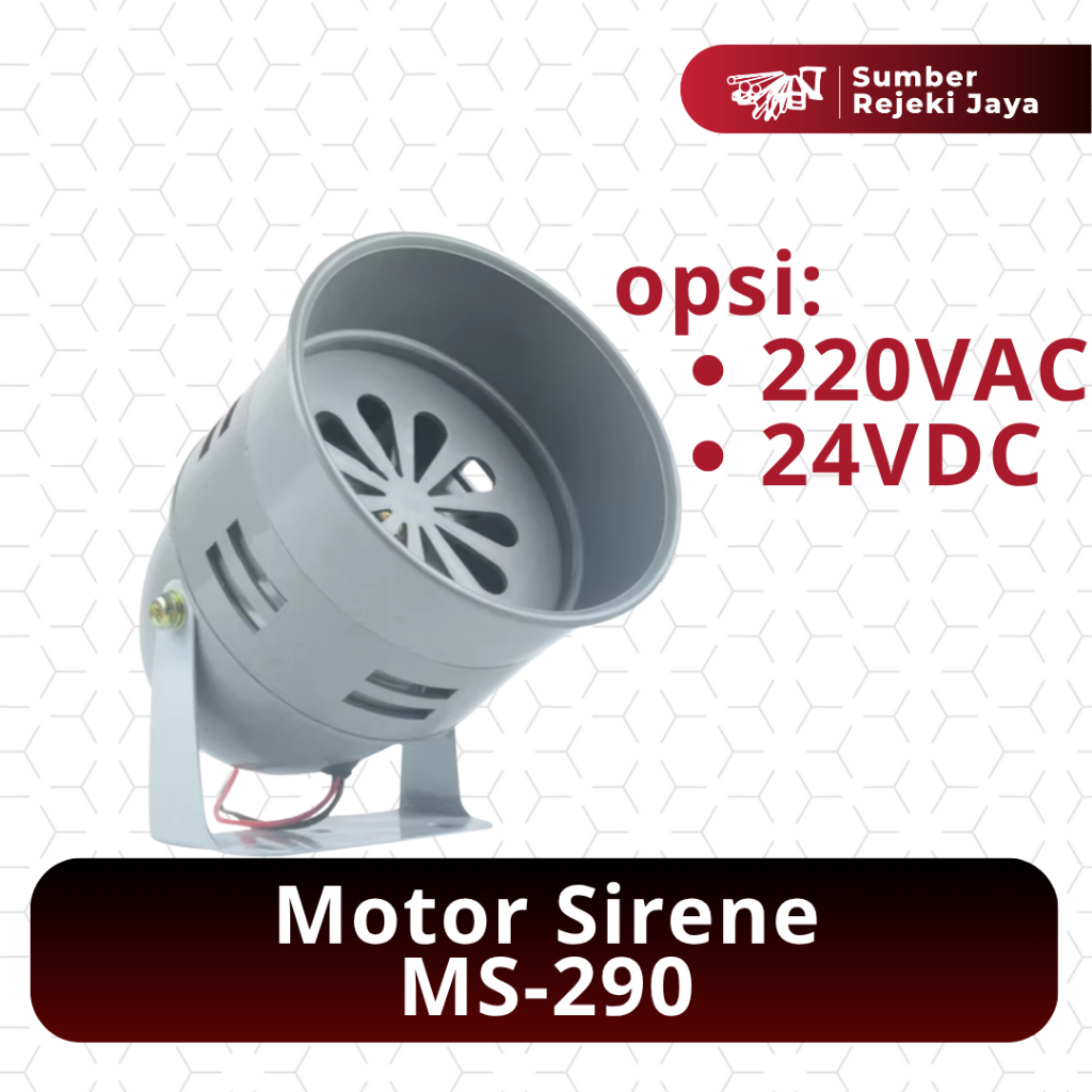 Siren MS-290 สัญญาณเตือนมอเตอร์ไซค์ | 220V / 24 VDC