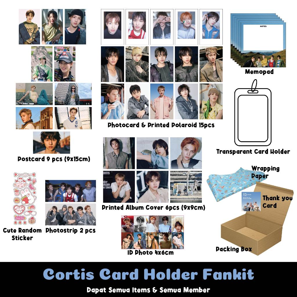 Cortis Fankit - รับทุกรายการ - Cortis Photocard & Card Holder - Cocha.id